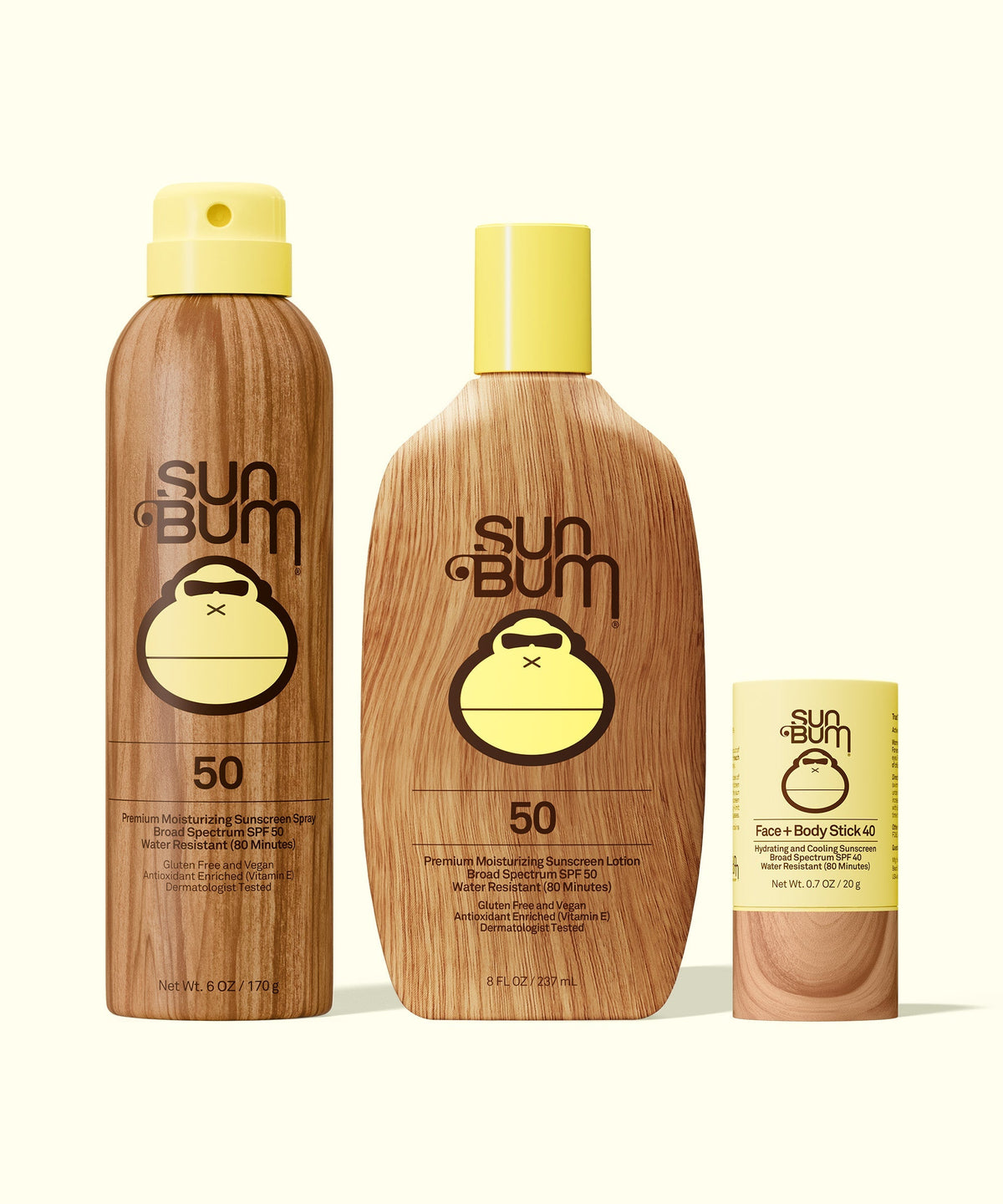 SPF 50 Spray + Lotion + Face and Body Stick 40 Bundle X7